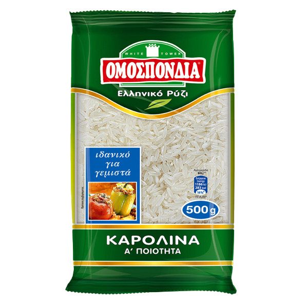 ΟΜΟΣΠΟΝΔΙΑ ρύζι καρολίνα 500gr – Ομοσπονδία