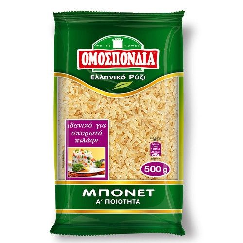 ΟΜΟΣΠΟΝΔΙΑ ρύζι μπονέτ 500gr – Ομοσπονδία