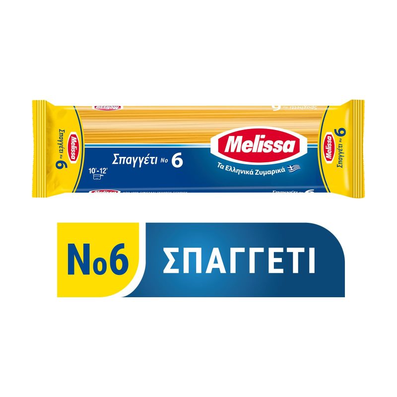 MELISSA ζυμαρικά σπαγγέτι No6 500gr