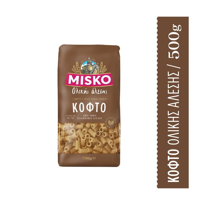 MISKO ζυμαρικά κοφτό ολικής αλέσεως 500gr