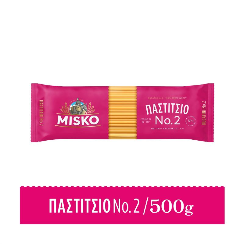 MISKO ζυμαρικά μακαρόνια για παστίτσιο No2 500gr