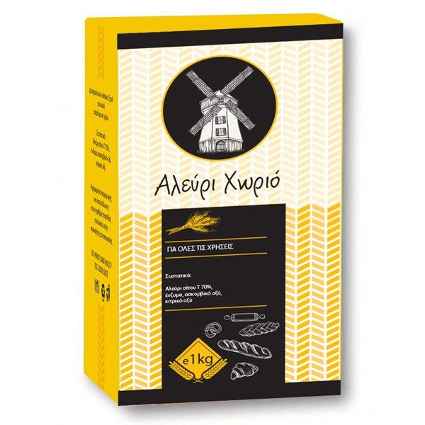 ΧΩΡΙΟ αλεύρι για όλες τις χρήσεις 1kg – Χωριό