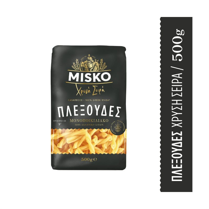 MISKO ζυμαρικά πλεξούδες χρυσή σειρά 500gr