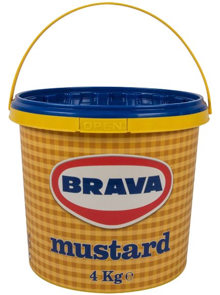 BRAVA μουστάρδα απαλή 4kg – Σάλτσες και Dressings