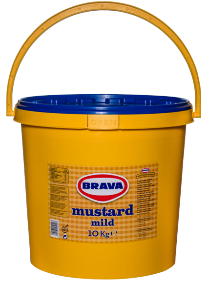 BRAVA μουστάρδα απαλή 10kg – Σάλτσες και Dressings