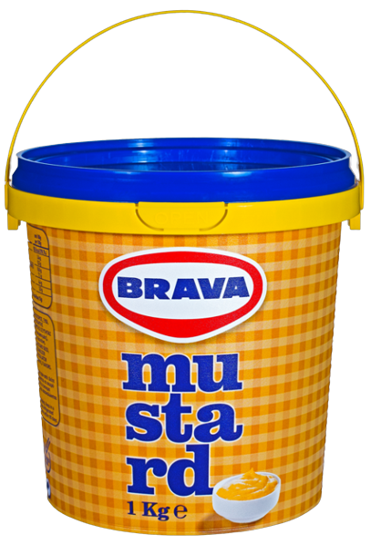 BRAVA μουστάρδα απαλή 1kg – Σάλτσες και Dressings