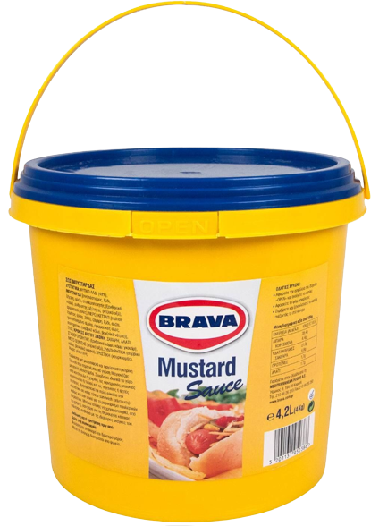 BRAVA μουστάρδα sauce 4,2lt – Σάλτσες και Dressings