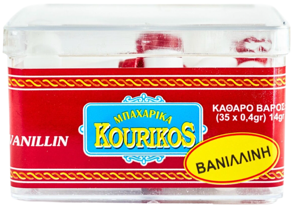 KOURIKOS βανιλίνη κασετίνα 35x0,4gr – Αρώματα και Γεύσεις Ζαχαροπλαστικής