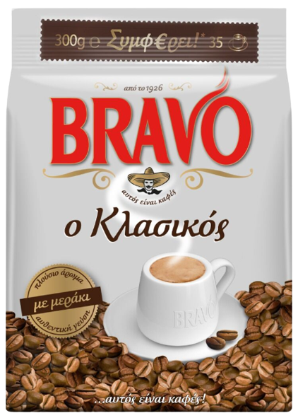 BRAVO ελληνικός καφές κλασικός 300gr – Καφέδες