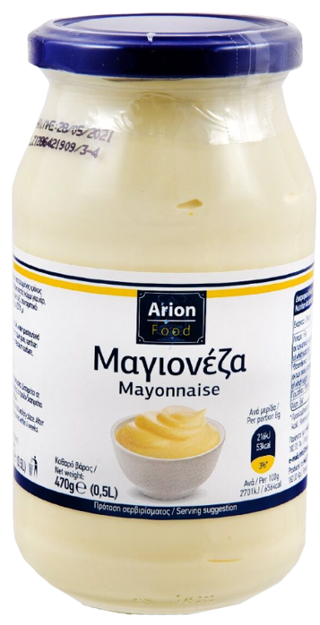 ARION Food μαγιονέζα 500ml – Σάλτσες και Dressings