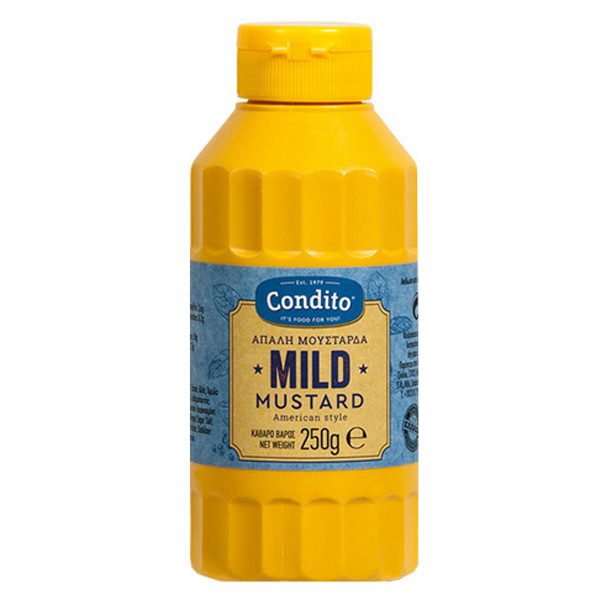 CONDITO μουστάρδα απαλή american style 250gr – Σάλτσες και Dressings