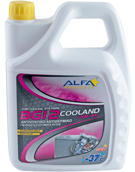 ALFA bg12 cooland long life αντιψυκτικό αντιθερμικό για κλειστά συστήματα ψύξης -37 βαθμούς 4lt – Alfa Products – Αντιψυκτικά Αυτοκινήτου