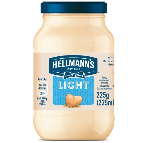 HELLMANN'S μαγιονέζα light 225ml – Σάλτσες και Dressings