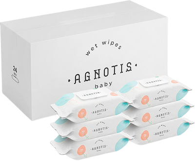 AGNOTIS μωρομάντηλα υποαλλεργικά χωρίς parabens 24x70τεμ