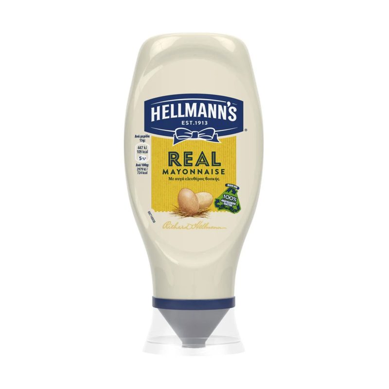 HELLMANN'S μαγιονέζα top down 430ml – Σάλτσες και Dressings