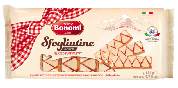 BONOMI σφολιατίνια με γλάσο 135gr – FORNO Bonomi – Μπισκότα