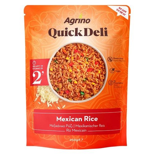 AGRINO quick deli ρύζι μεξικάνικο 250gr