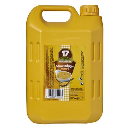 17 Delicatessen μουστάρδα απαλή 4kg – Σάλτσες και Dressings