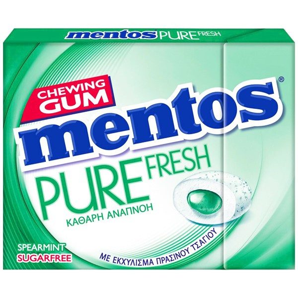 MENTOS τσίχλες pure fresh slim box spearmint 12x28gr – Καραμέλες, Γλειφιτζούρια και Τσίχλες