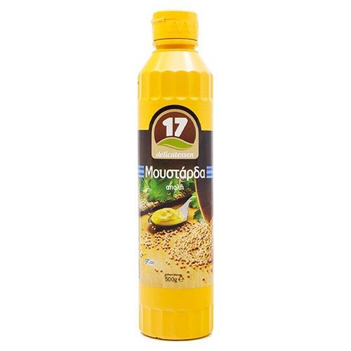 17 Delicatessen μουστάρδα απαλή 500ml – Σάλτσες και Dressings