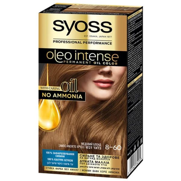 SYOSS βαφή μαλλιών oleo intense ξανθό ανοιχτό χρυσό 8-60 – Βαφές Μαλλιών