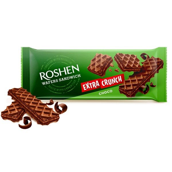 ROSHEN γκοφρέτα wafers sandwich thin με σοκολάτα 142gr – Σοκολάτες