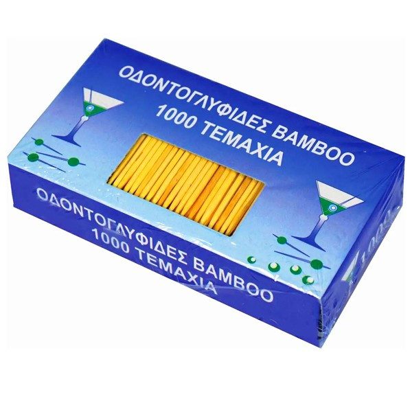 SIDIRELA οδοντογλυφίδες bamboo 1000τεμ – Διάφορα Αναλώσιμα Εστίασης μιας Χρήσης