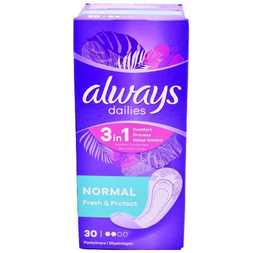 ALWAYS σερβιετάκια Fresh και Protect Normal 30τεμ – Σερβιέτες