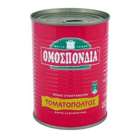 ΟΜΟΣΠΟΝΔΙΑ τοματοπολτός 22-24% 410gr – Ομοσπονδία – Σάλτσες και Dressings