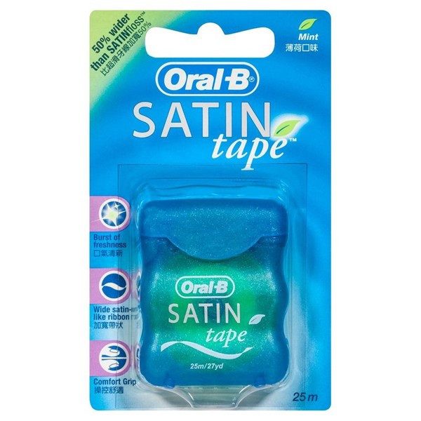 ORAL-B οδοντικό νήμα satin tape mint 25m – Οδοντικά Νήματα