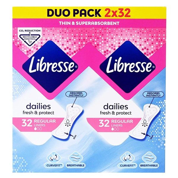 LIBRESSE σερβιετάκια normal plus multi 64τεμ – Σερβιέτες