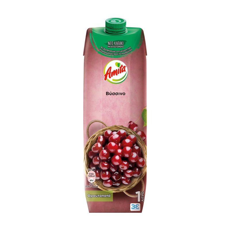 AMITA χυμός με βύσσινο 1lt – Χυμοί