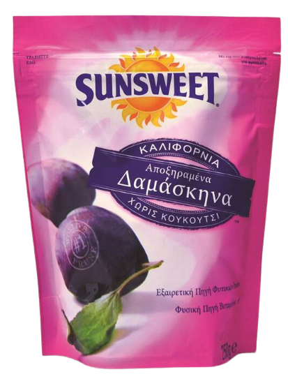 SUNSWEET αποξηραμένα δαμάσκηνα 250gr – Ξηροί Καρποί και Αποξηραμένα Φρούτα