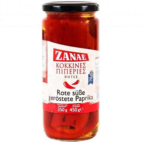 ΖΑΝΑΕ κόκκινες ψητές πιπεριές 450gr – Ζαναέ – Τρόφιμα Μακράς Συντήρησης
