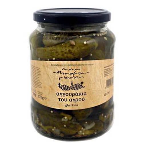 ΜΠΑΡΜΠΑ ΓΙΑΝΝΗΣ αγγουράκια του αγρού 670gr – Μπάρμπα Γιάννη – Τρόφιμα Μακράς Συντήρησης