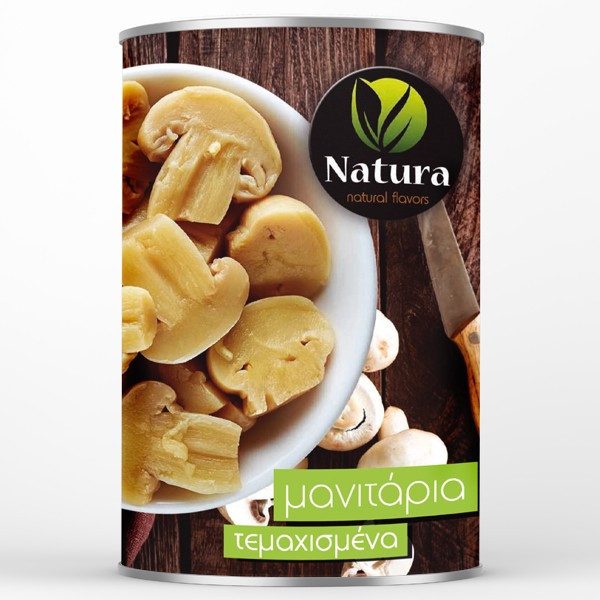 NATURA μανιτάρια τεμαχισμένα 400gr – Τρόφιμα Μακράς Συντήρησης