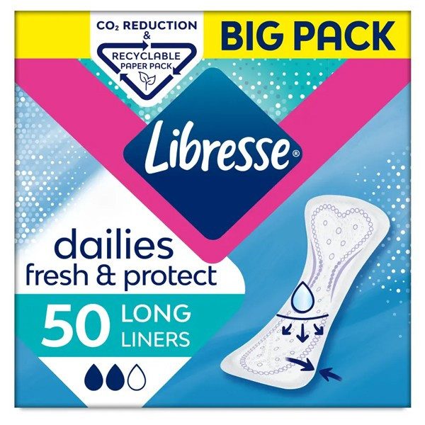 LIBRESSE σερβιετάκια dailies long 50τεμ – Σερβιέτες