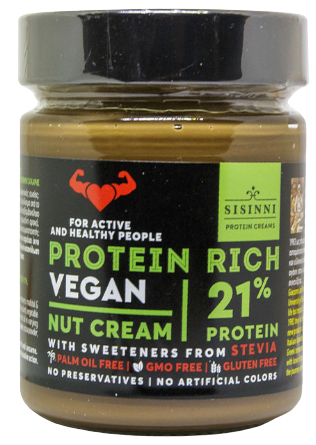 SISINNI protein rich 21% vegan κρέμα με ξηρούς καρπούς 320gr – Είδη Επάλειψης