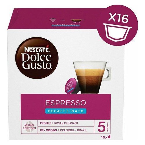 NESCAFE dolce gusto καφές espresso decaf σε κάψουλες συμβατές με μηχανή Nespresso 16τεμ – Κάψουλες Καφέ και Ροφημάτων