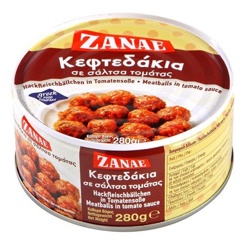 ΖΑΝΑΕ κεφτεδάκια σε σάλτσα τομάτας 280gr – Ζαναέ – Τρόφιμα Μακράς Συντήρησης