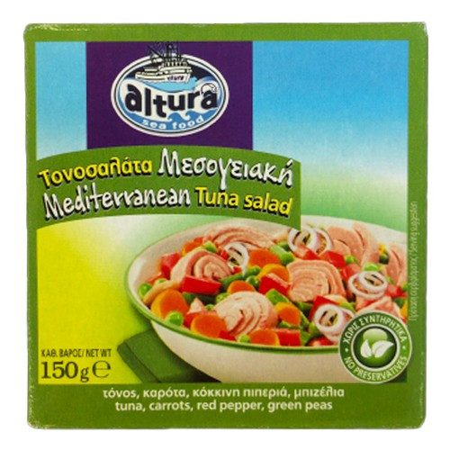 ALTURA τονοσαλάτα μεσογειακή 150gr – Τρόφιμα Μακράς Συντήρησης