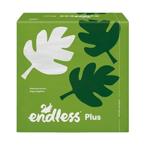 ENDLESS χαρτοπετσέτες plus λευκές 30x30cm 80 φύλλα