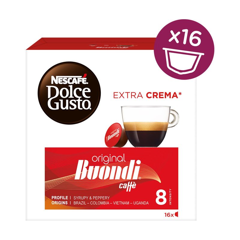 NESCAFE dolce gusto καφές espresso buondi original σε κάψουλες συμβατές με μηχανή Nespresso 16τεμ – Κάψουλες Καφέ και Ροφημάτων