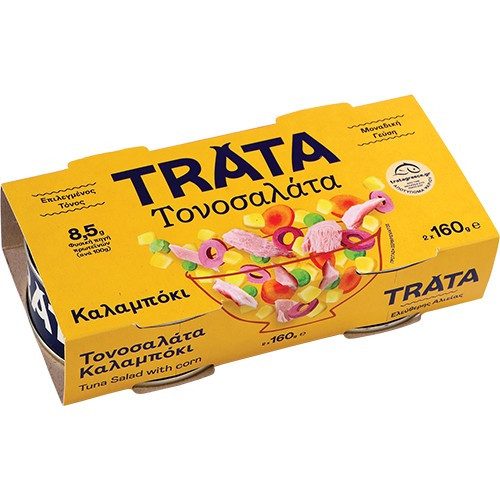 TRATA τονοσαλάτα με καλαμπόκι 2x160gr – Τρόφιμα Μακράς Συντήρησης