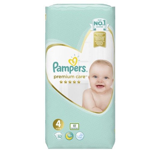 PAMPERS premium care βρεφικές πάνες No4 8-14kg 52τεμ – Πάνες Μωρού
