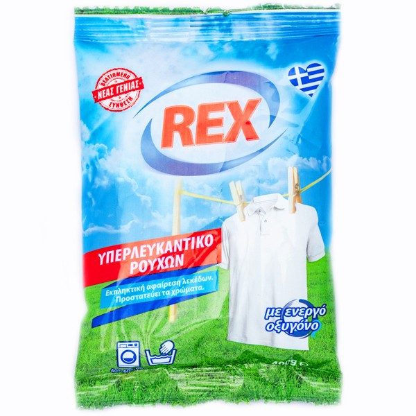 REX HELLAS υπερλευκαντικό ρούχων 400gr – Ενισχυτικά Πλύσης