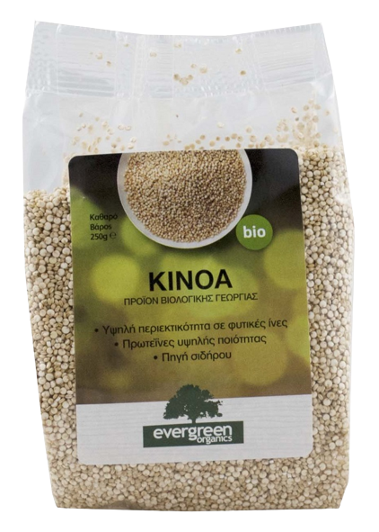EVERGREEN ORGANICS κινόα βιολογική 250gr – Όσπρια