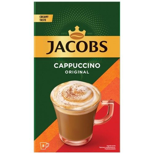 JACOBS καφές φακελάκια cappuccino original 8τεμ – Καφέδες