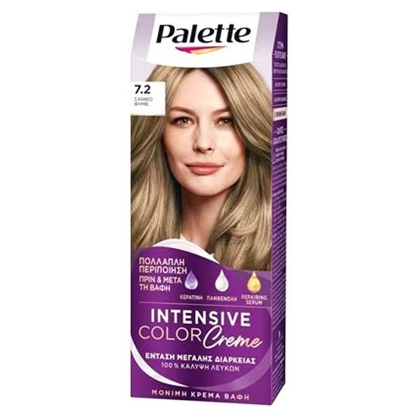 SCHWARZKOPF Palette intensive color creme 7,2 ξανθό φυμέ 50ml – Βαφές Μαλλιών