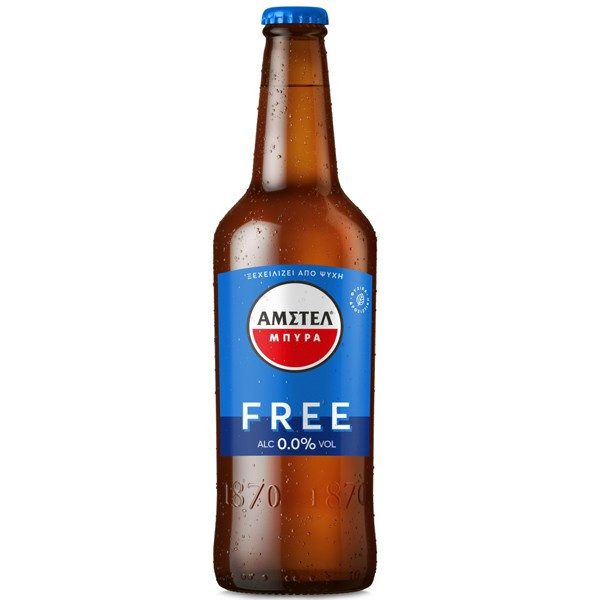 AMSTEL Free μπύρα χωρίς αλκοόλ φιάλη 500ml – Μπύρες